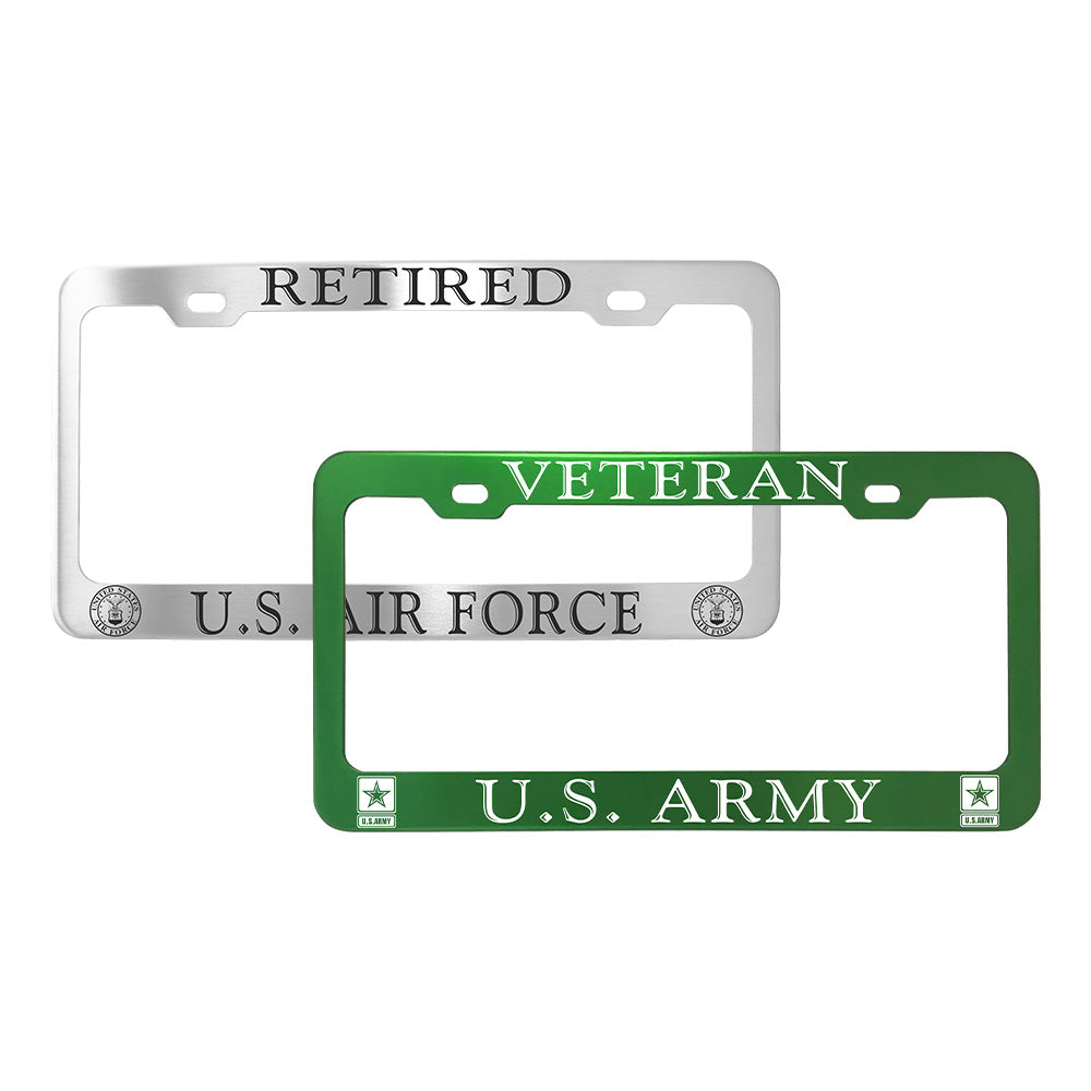 Military License Plate Frames