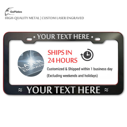 Custom License Plate Frame – Single