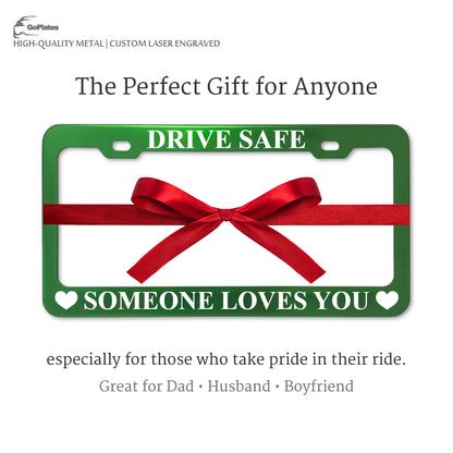 Custom Green License Plate Frame – Single