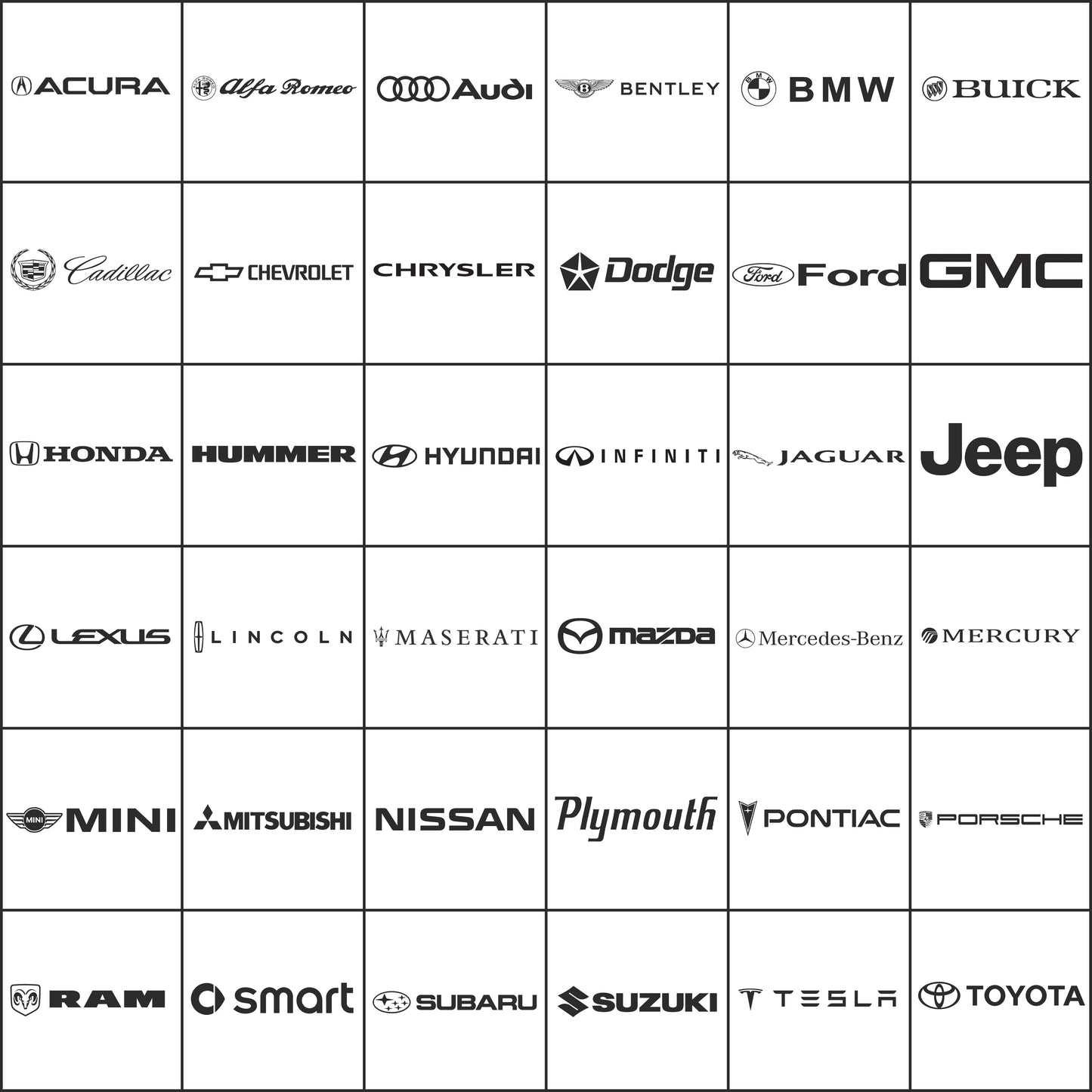 Factory License Plate Frames - Anodized Aluminum