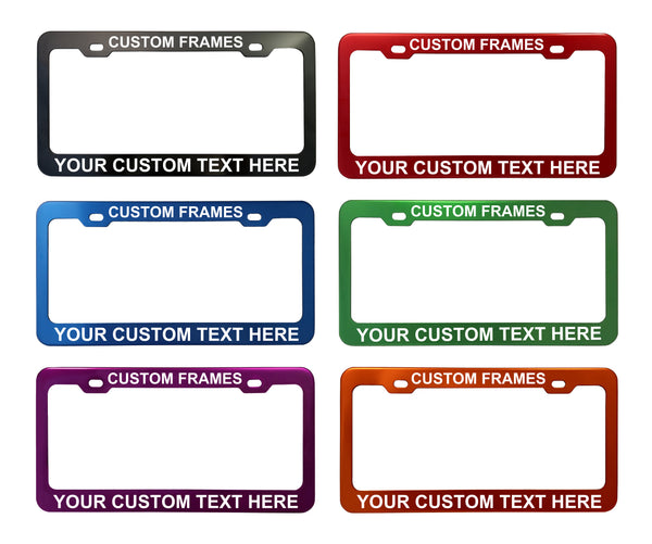 Personalized Motorcycle License Plate Frame Designer